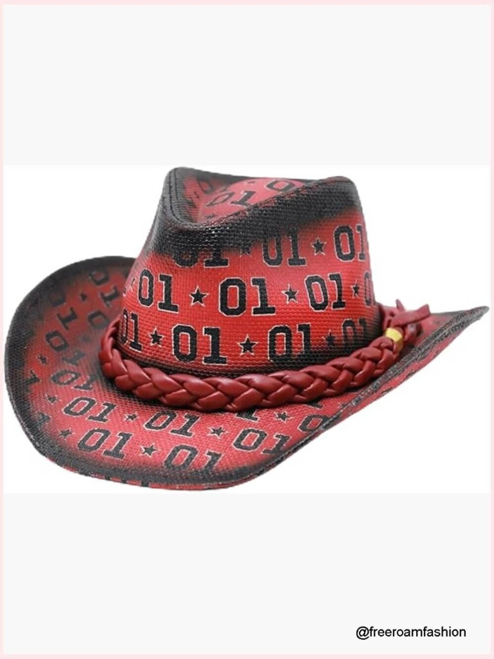 Shapeable Wide Brim Cowboy Hat for Women Men, Western Cowgirl Festival Sun Hat